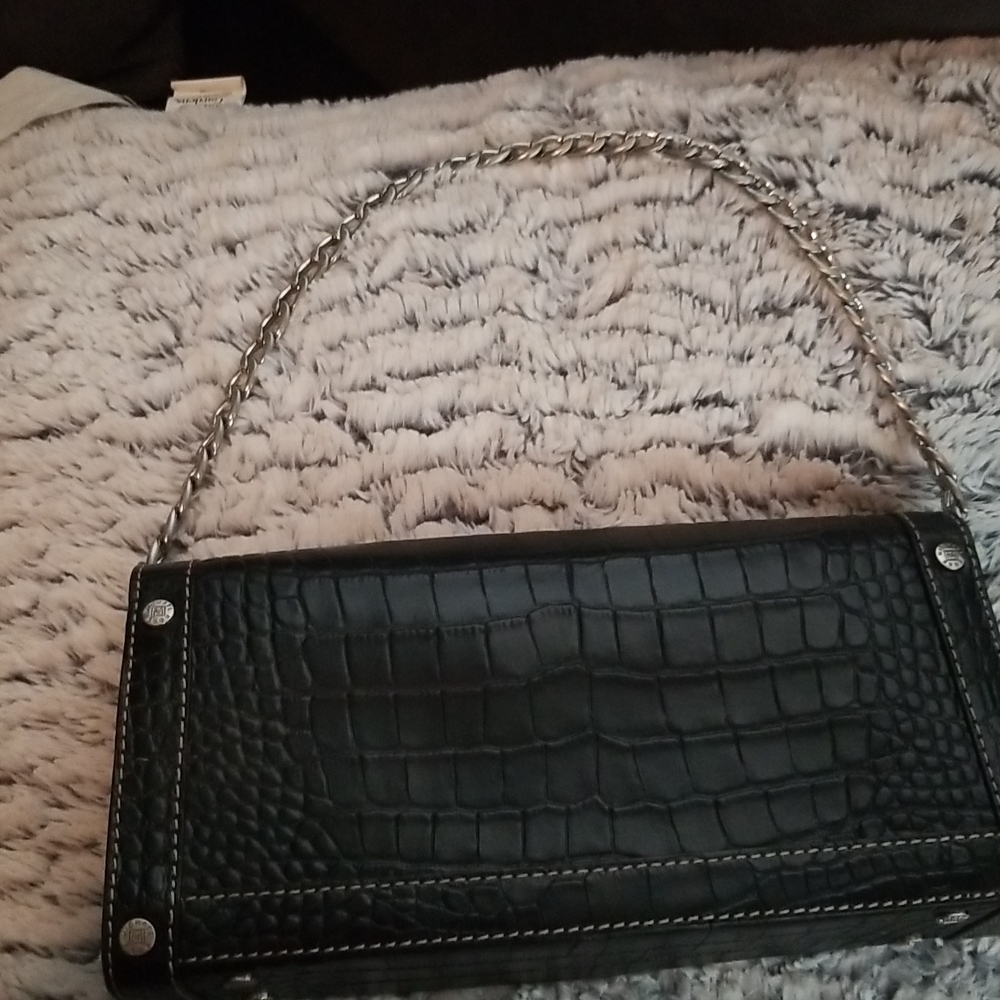 Black women alligator print hand bag. Very good conditions. No defects - Picture 5 of 10
